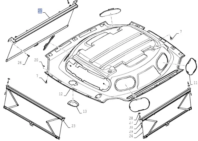 87668030 - Солнцезащитный козыр