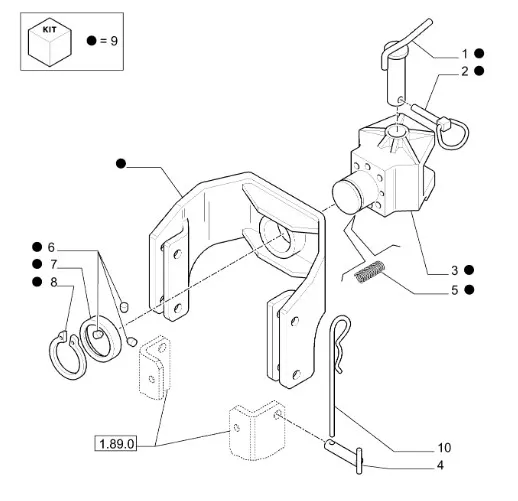 5186153 - Заднее прицепное устройство